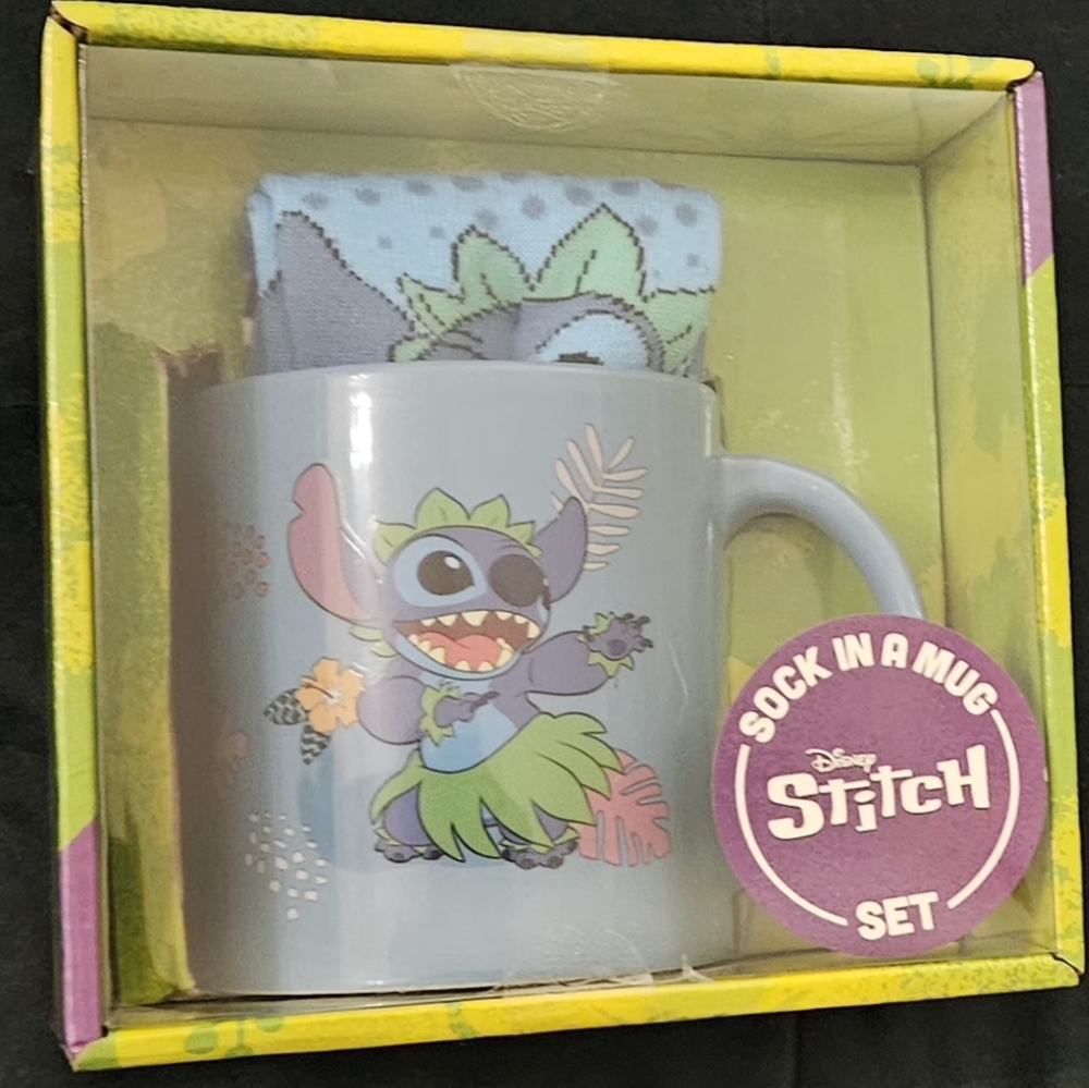 Disney Stitch Mug and Sock Set